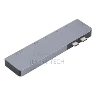 7 In1 USB-C to Type-C 3USB 3.0 Hub RJ45 Ethernet Micro SDTF
