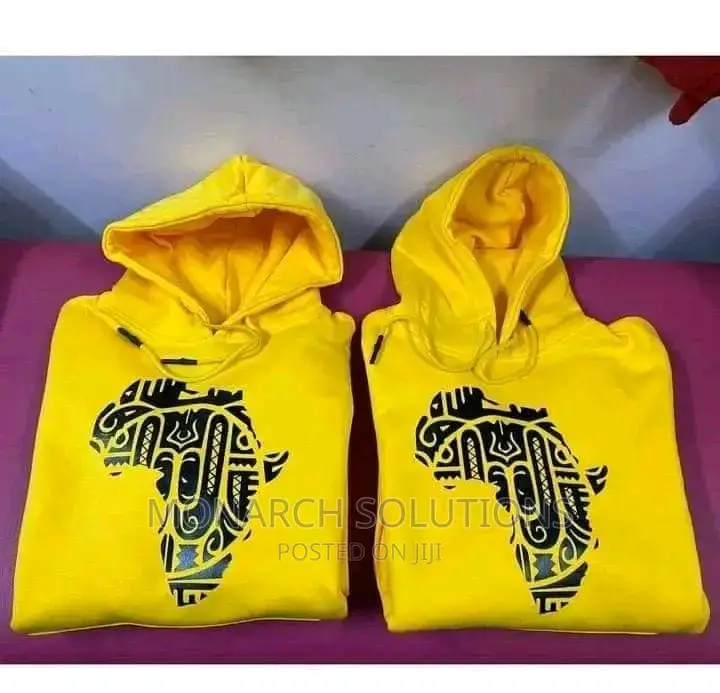 Yellow Black Branded Hoodies