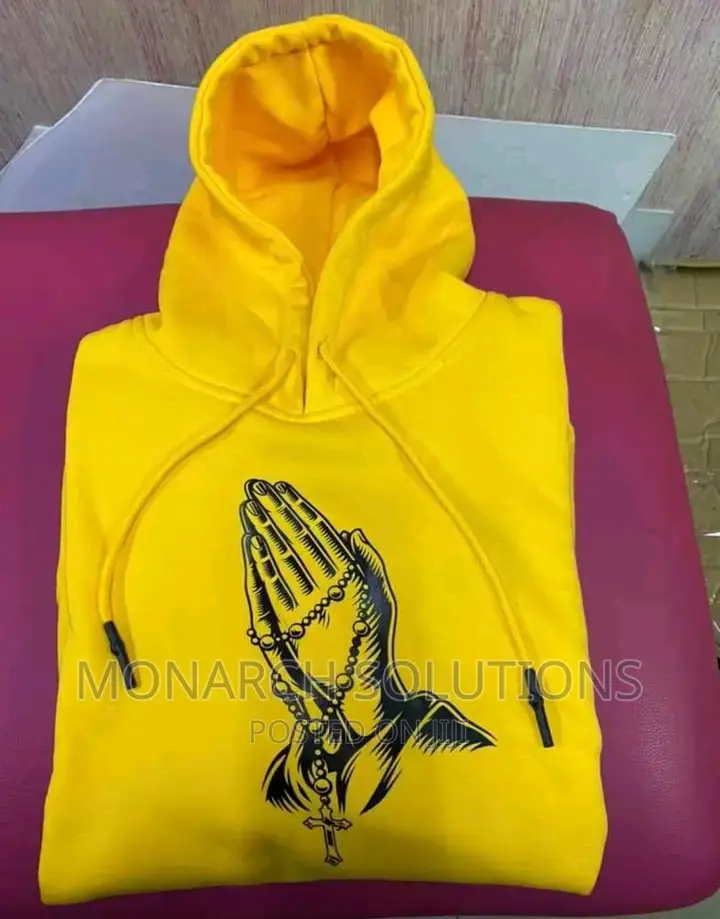 Yellow Black Branded Hoodies