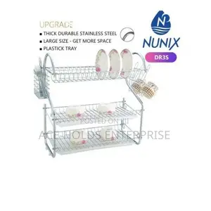 Dish Rack, 3 Layers Dish Rack With Drainer