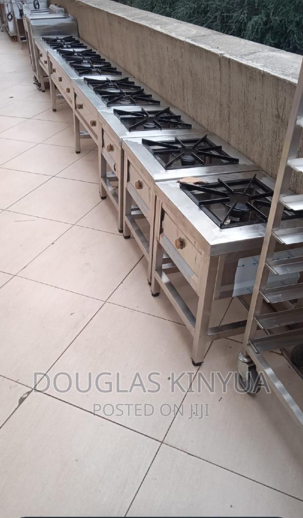 Commercial One Burner Gas Cooker Stainless Steel.