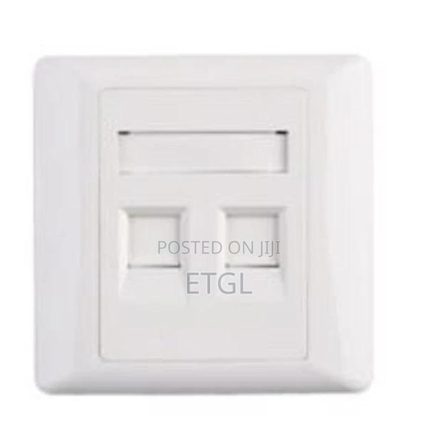 APKR Data Points Faceplate 2 Port White - main view