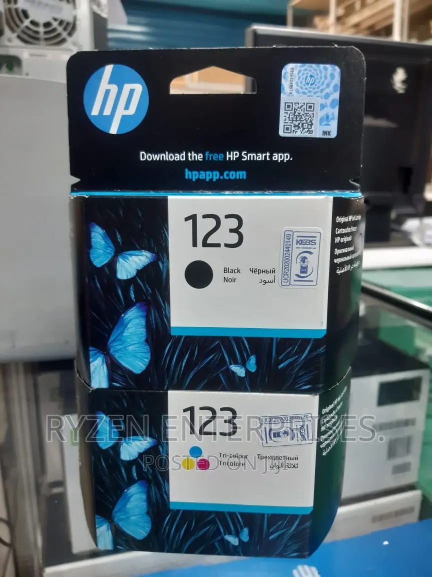 Hp Cartridges 123 Black and Colour/Hp 123 Black and Colour