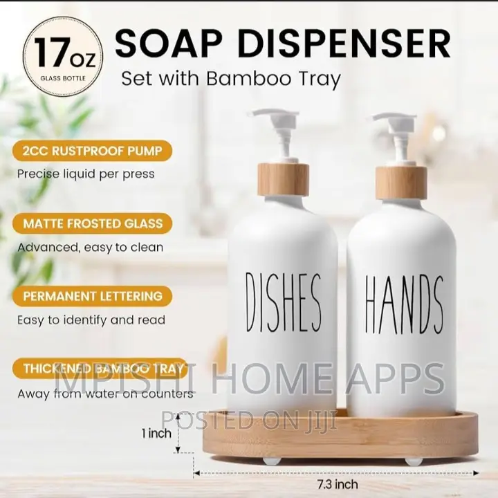 2pcs Kitchen Sink Dish SOAP//LOTION Dispenser, Each 500 Ml
