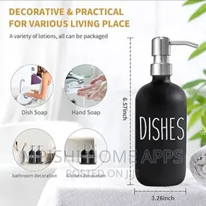 2pcs Kitchen Sink Dish SOAP//LOTION Dispenser, Each 500 Ml