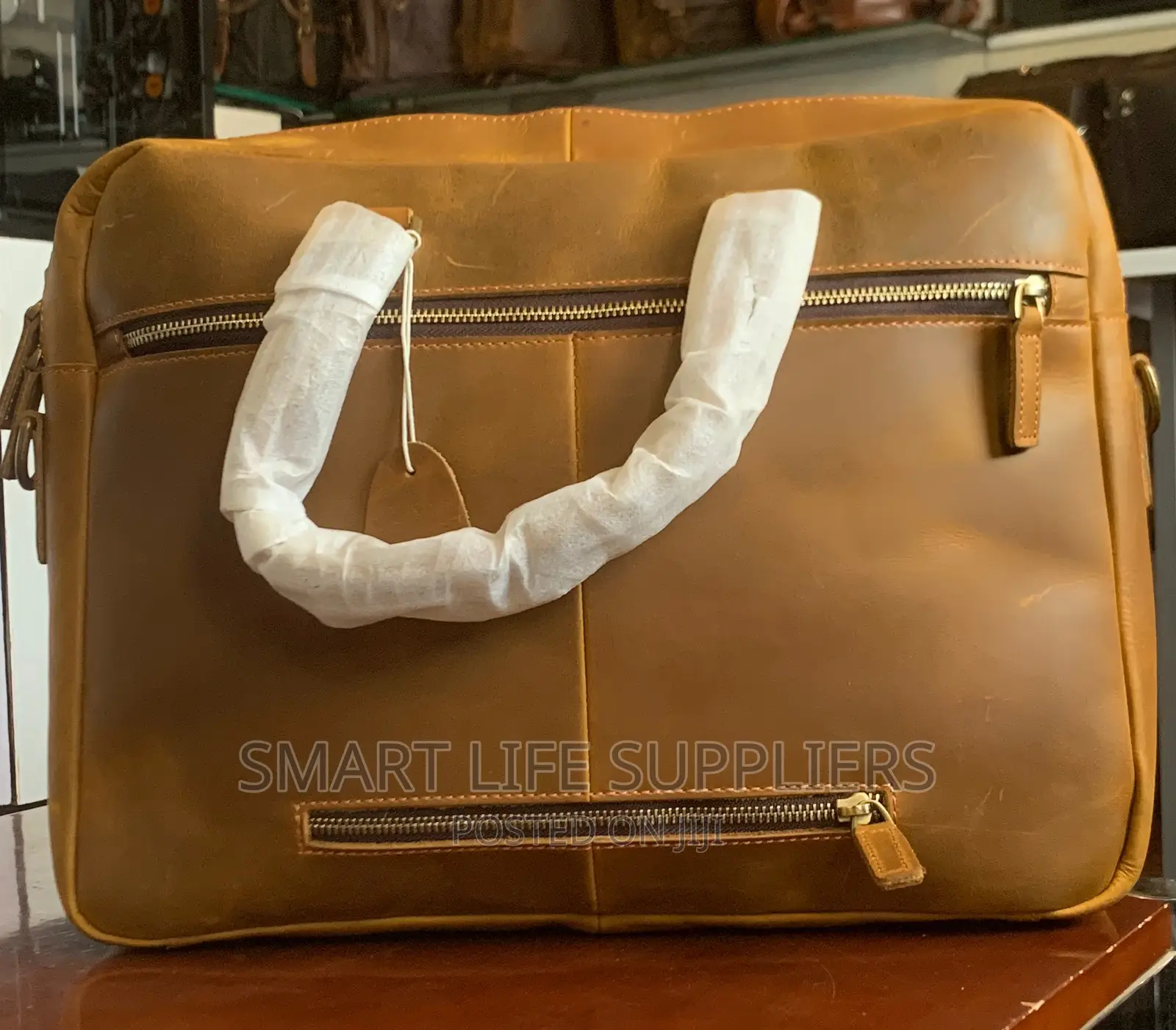 Brown Leather Briefcase Laptop Bag For 15 Inch Laptop – 7513