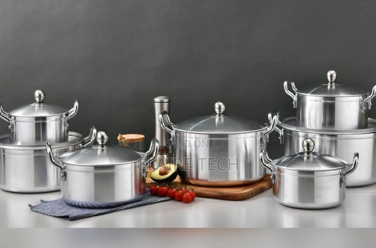 New Tornado 14 Pieces Stainless Steel Sufurias Set