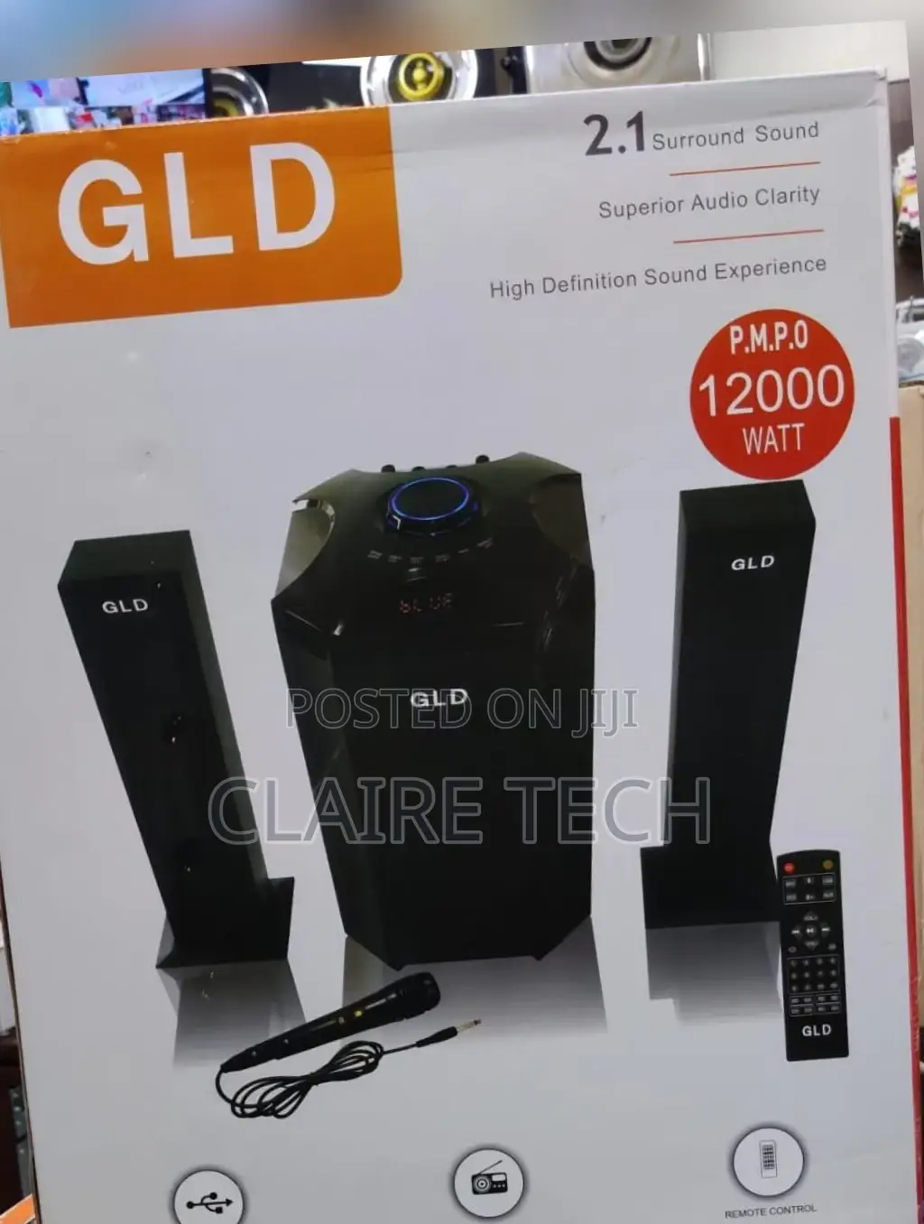 New GLD 004 Sound Bar System,12000watts,2.1 CH