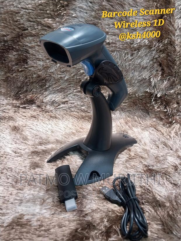 Wireless Barcode Scanner Laser Barcode Reader 1D 2D QR Hand - main view