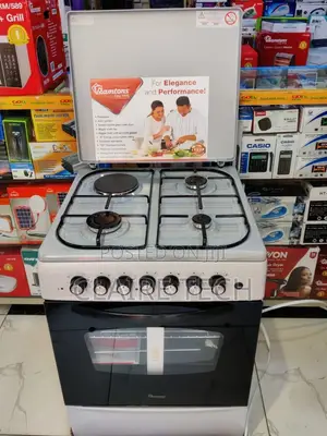 Silver Ramtons 60*60 3+1 Standing Cooker With Electric Oven