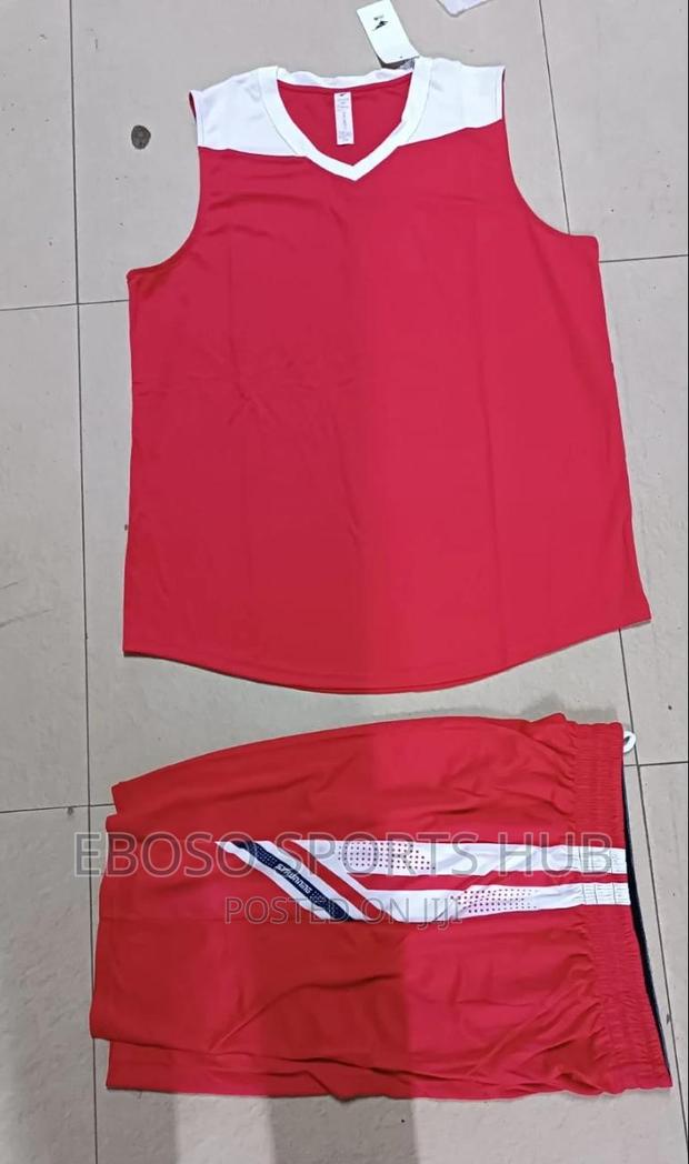 Red Imported Quality Basketball Jerseys - thumbnail 2