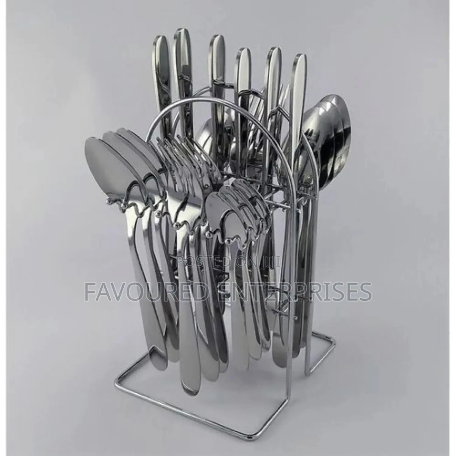 24 Quality Heavy Pieces Silver Cutlery Set