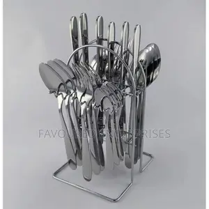 24 Quality Heavy Pieces Silver Cutlery Set