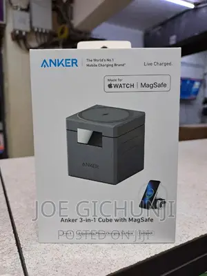 Anker 3-in-1 Cube With Magsafe- Wireless Charging Station