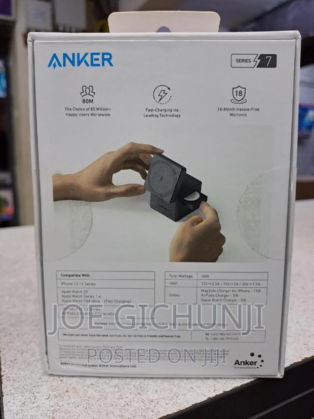 Anker 3-in-1 Cube With Magsafe- Wireless Charging Station - thumbnail 2