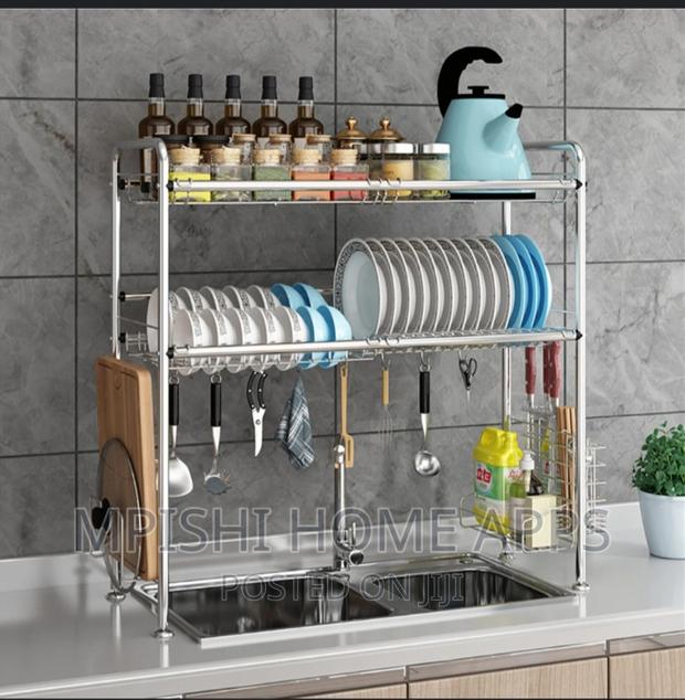 Stainless Steel Over The Sink Dish Drainer