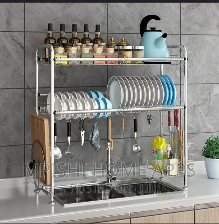 Stainless Steel Over The Sink Dish Drainer