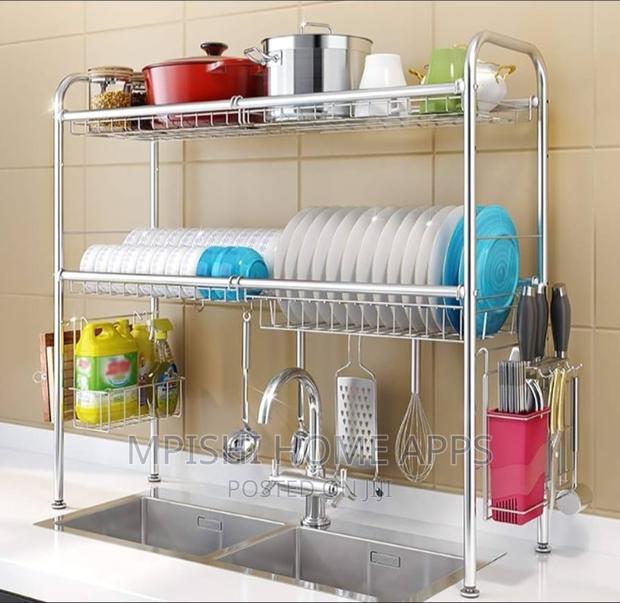 Stainless Steel Over The Sink Dish Drainer - thumbnail 2