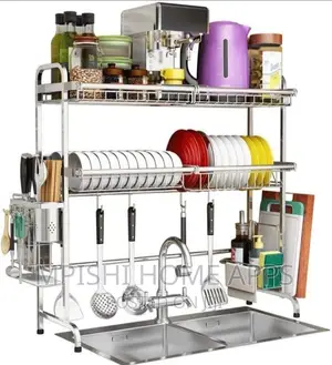 Stainless Steel Over The Sink Dish Drainer