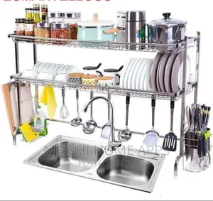 Stainless Steel Over The Sink Dish Drainer