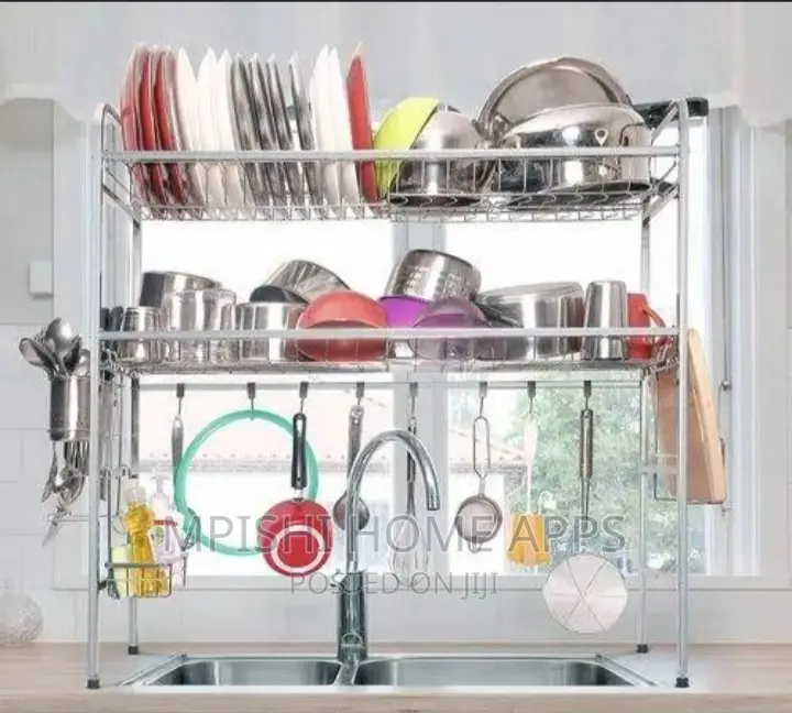 Stainless Steel Over The Sink Dish Drainer