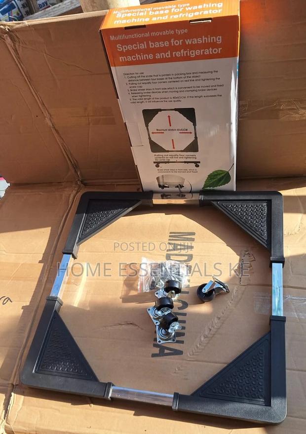 Adjustable Fridge/ Washing Machine Trolley Stand - main view
