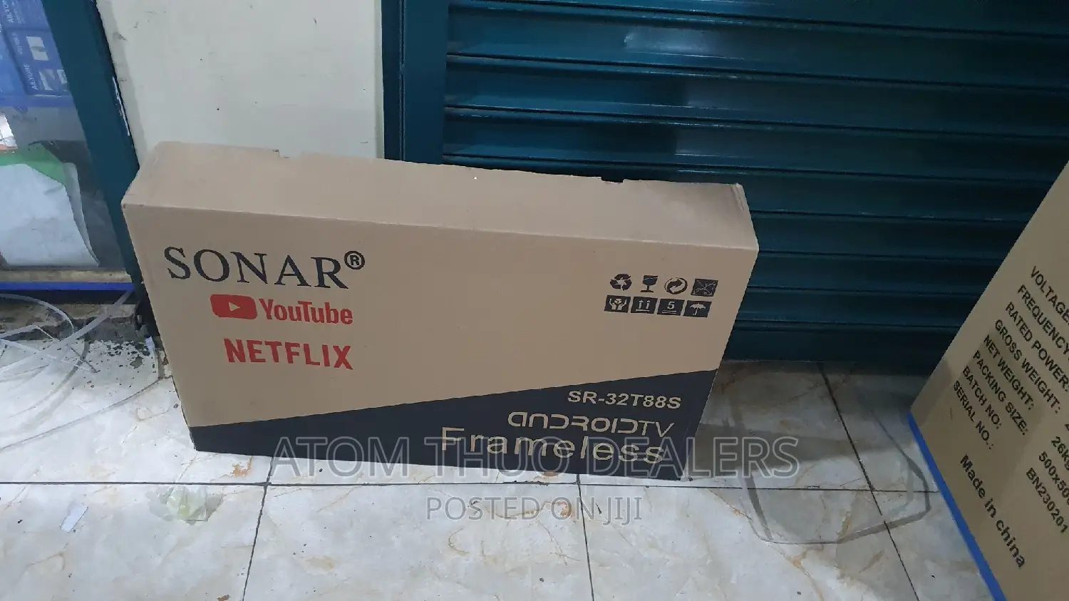 Sonar 32 Inches Flameless Smart Android Tv