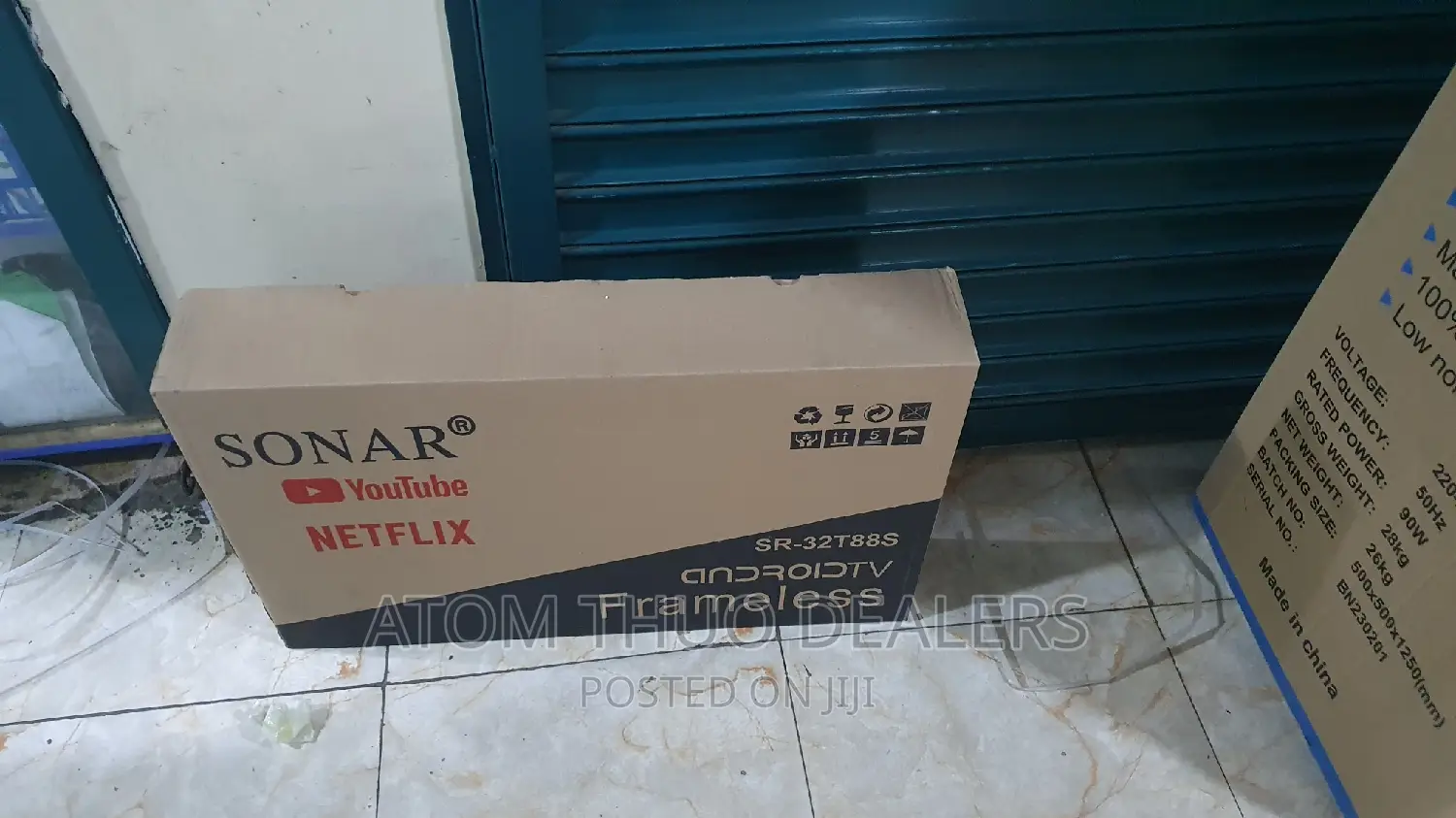 Sonar 32 Inches Flameless Smart Android Tv ,.,