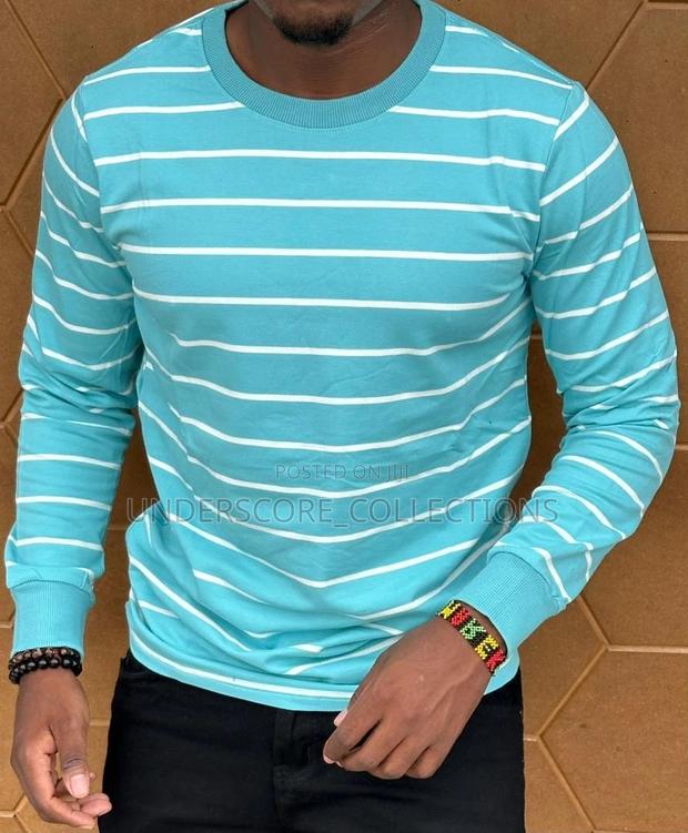 Unisex Casual Stripped Longsleeved Tshirts - thumbnail 2