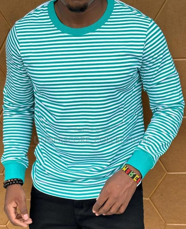 Unisex Casual Stripped Longsleeved Tshirts - thumbnail 3