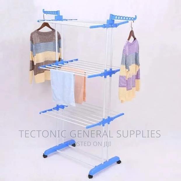*New Arrival* *40kg 3 Layer Metallic Cloth Hanger Stand - main view