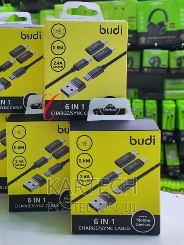 Budi 6 In1 Charge/Sync Cables 0.6M - thumbnail 3