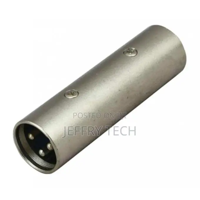 3-Pin XLR Male to Male Coupler Audio Microphone Ad