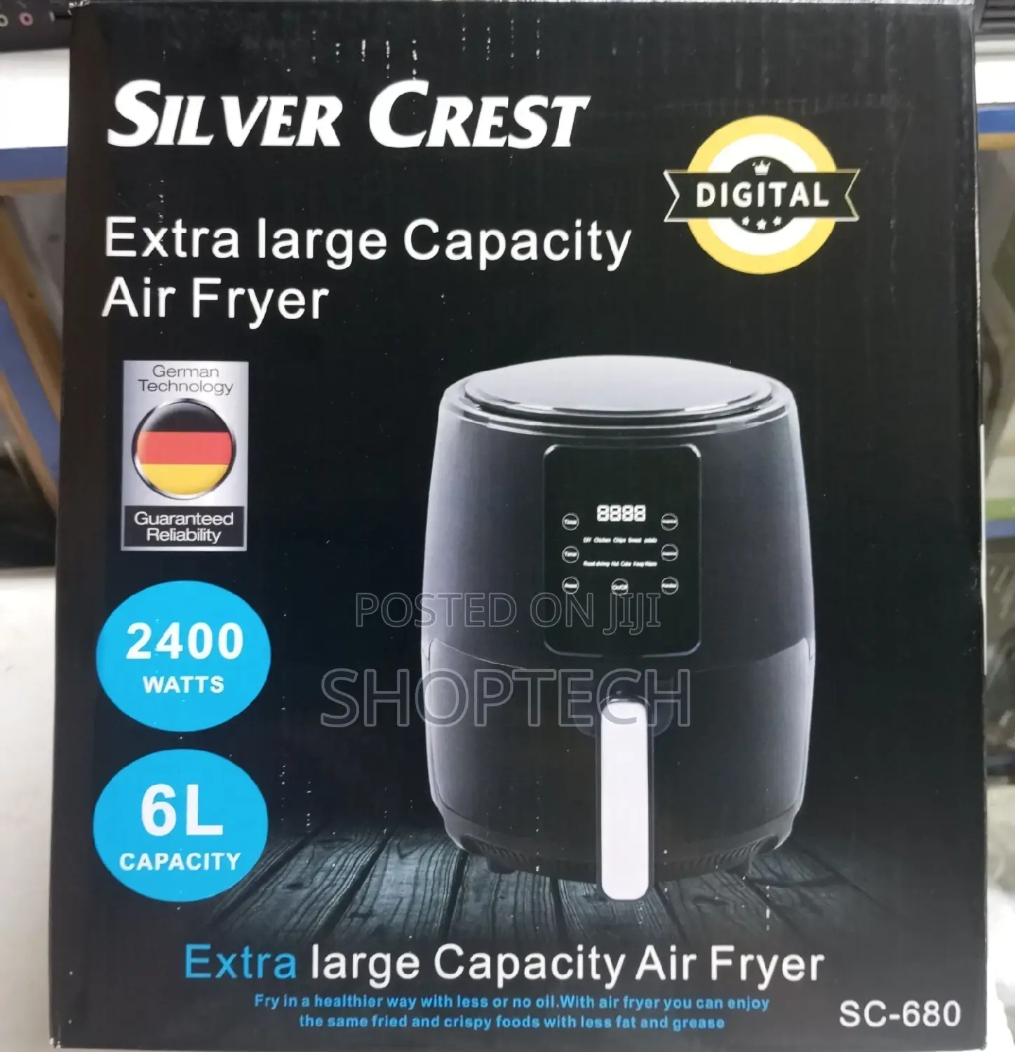 6l Silvercrest Extra Large Capacity Airfryer