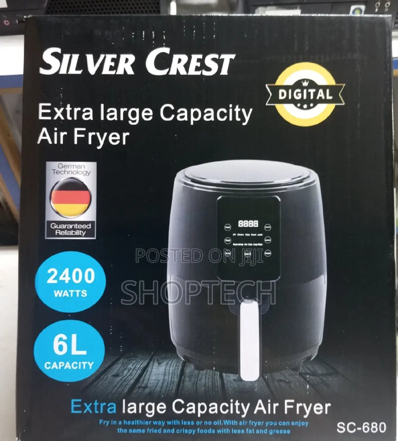 6l Silvercrest Extra Large Capacity Airfryer