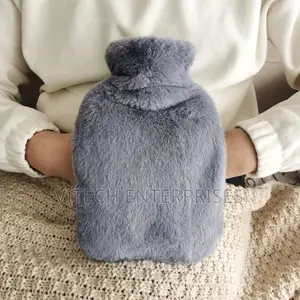 Hot Water Bottle With Fleece Cover -