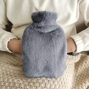 Hot Water Bottle With Fleece Cover -