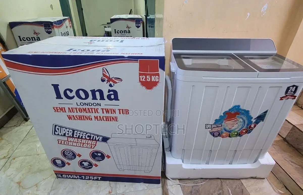 Icona 12.5kgs Twin Tub Washing Machine