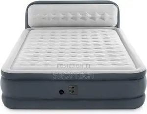 *Intex Dura Beam Airbed With Inbuilt Electric Pump