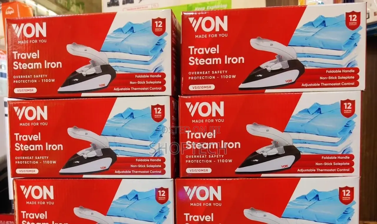 *Von Foldable Steam Travel Iron