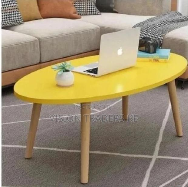 Shee Nordic Oval Coffee Table-Yellow
