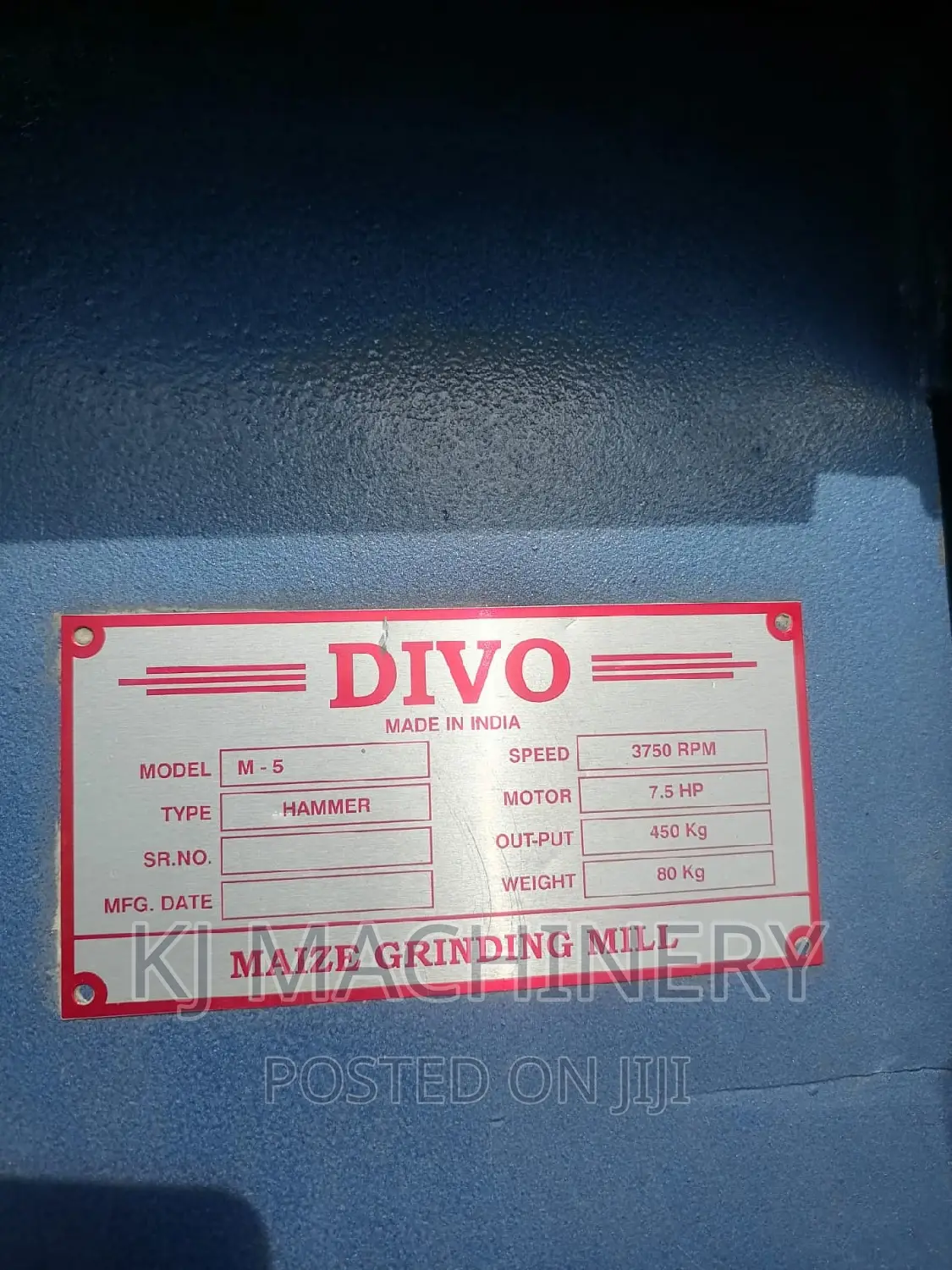 Divo Agricultural Poshomill Electric 7.5hp