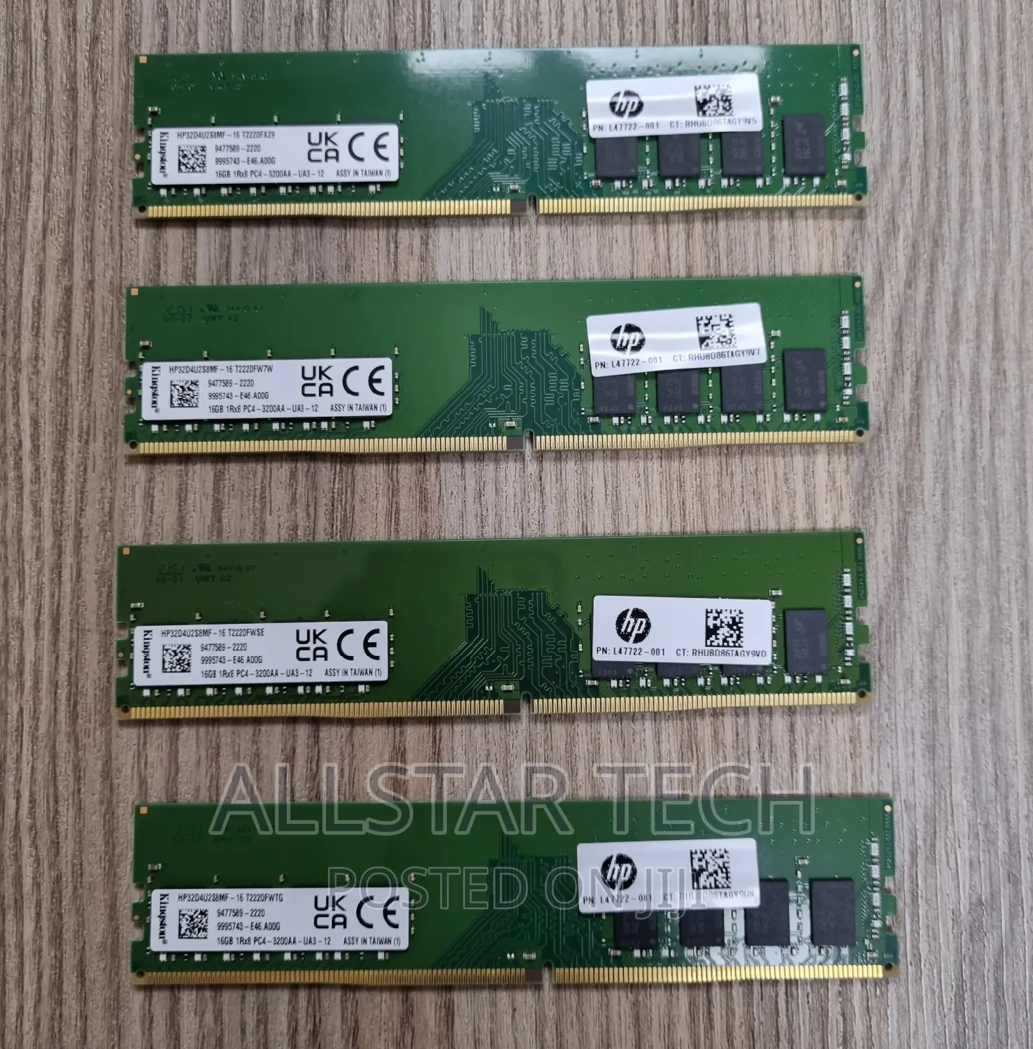 Kingston 16GB 1rx8 PC4 3200 MHZ