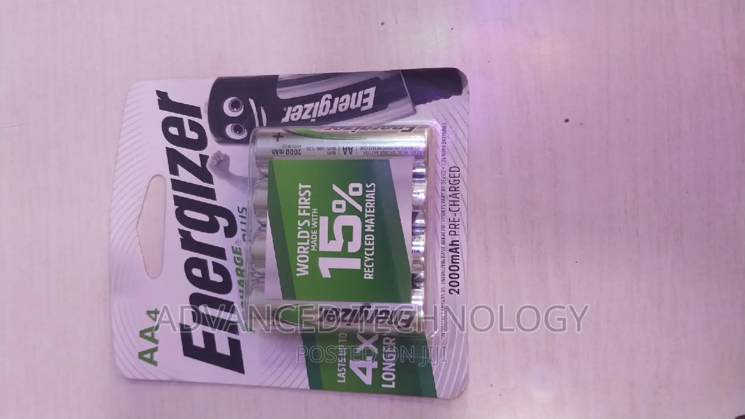 Energizer Aa Pack of 4 Rechargeable Batteries
