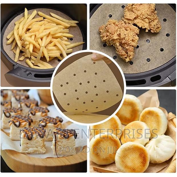 50 PCS Rectangular Air Fryer Paper - thumbnail 2