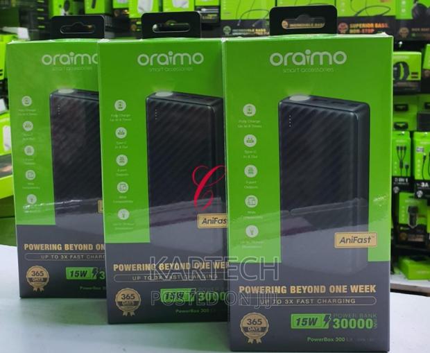 Oraimo 300 Lit 30,000mah Power Banks