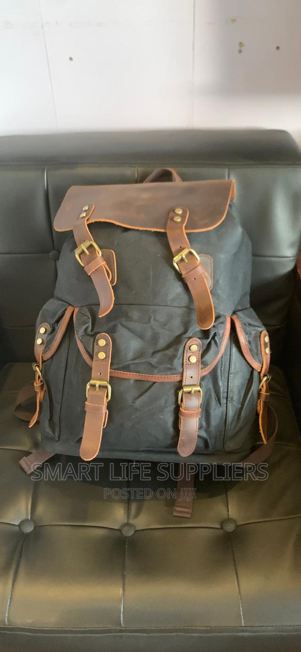 Waterproof Waxed Canvas Rucksack Vintage Laptop Backpack