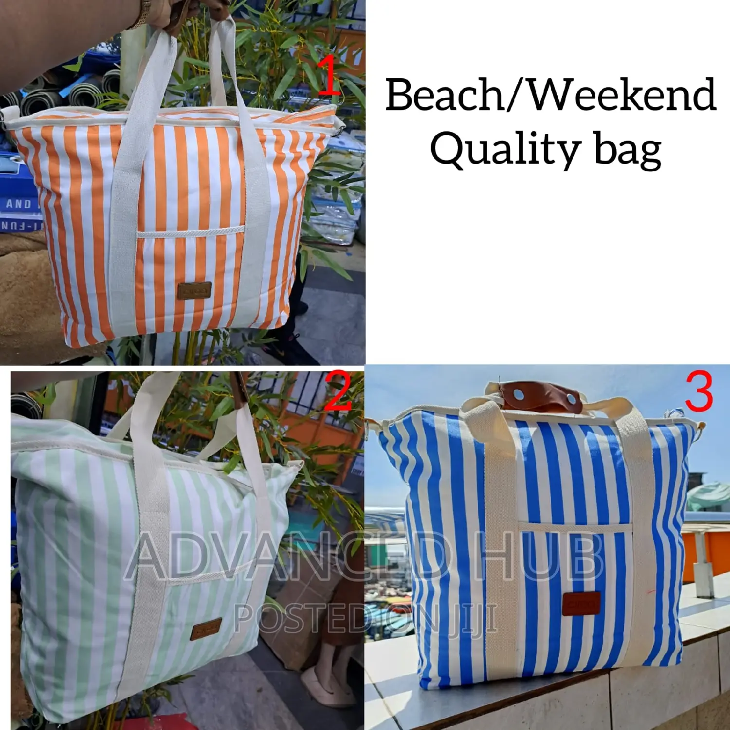 Stripped Big Waterproof Bag