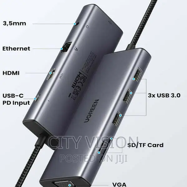 Ugreen USB-C Multifunctional Adapter 10in 1//CM498!! Ugreen