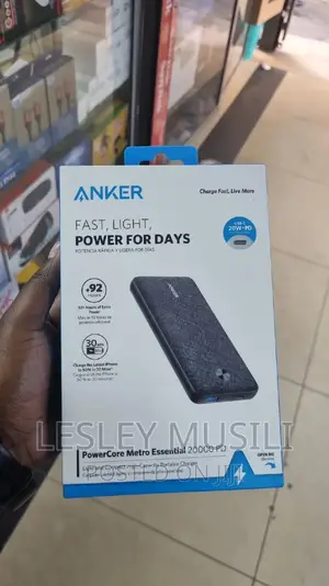 Anker Powercore Metro Essential 20000 Pd - Black Fabric